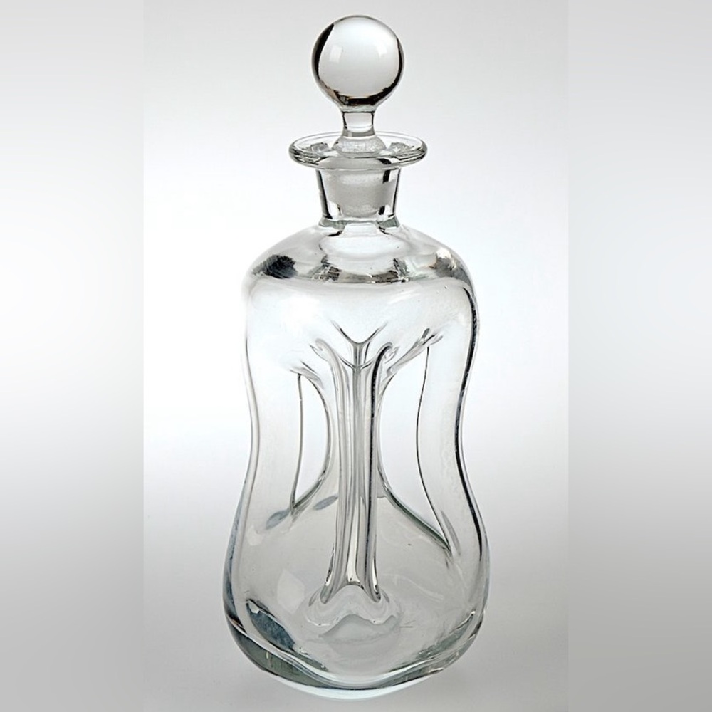 Holmegaard Danish Kluk Kluk midcentury crystal decanter